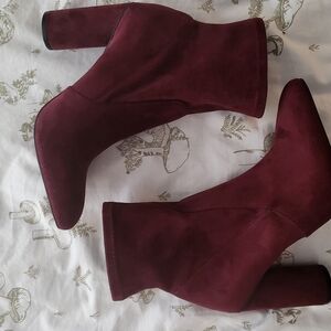 Women's Burgundy Ankle Boots